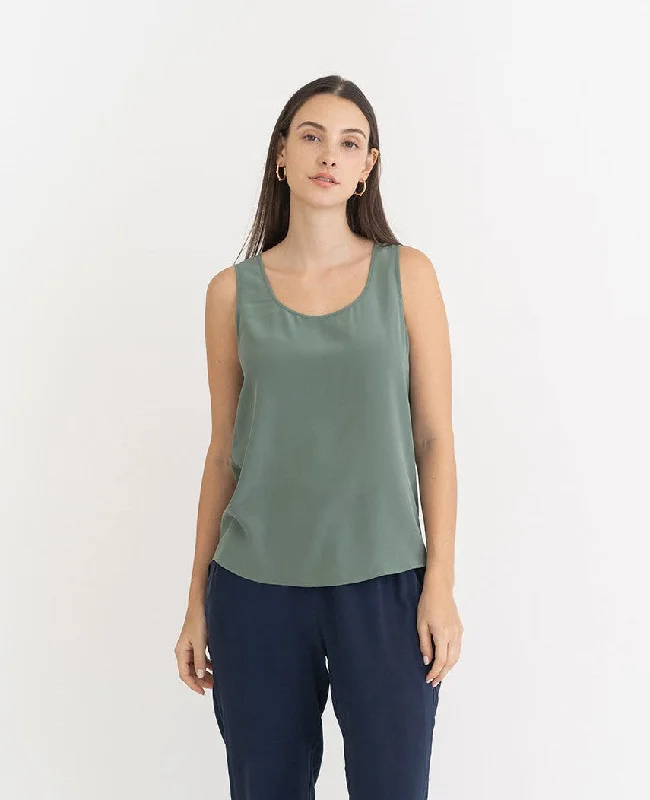 Overstock Silk Scoop Neck Tank
