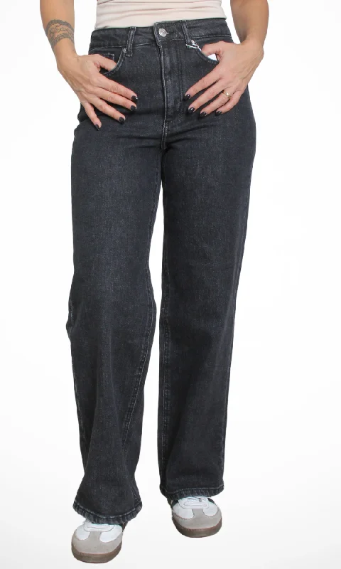 Exclusive Preview Original Women Wide Leg Jeans (Grey)