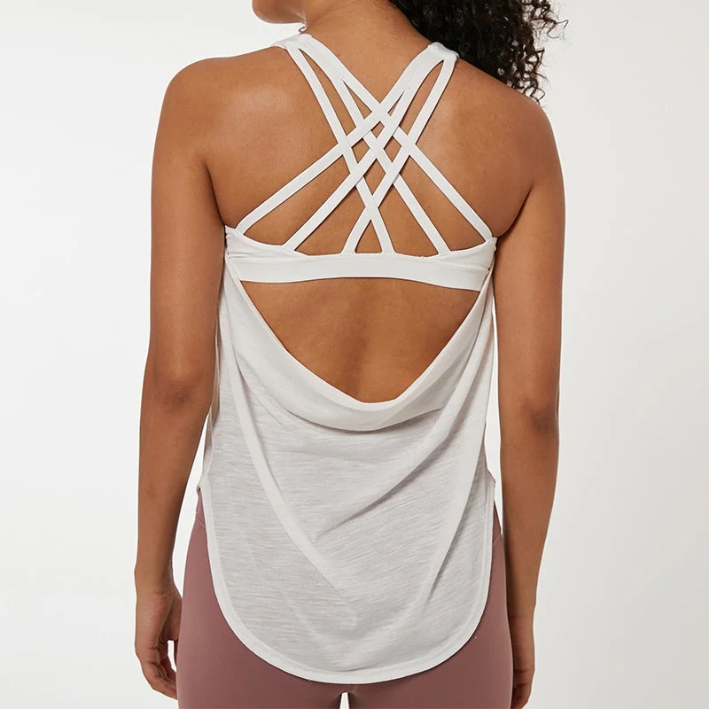 Price Slash Athletic Criss Cross Tank Top