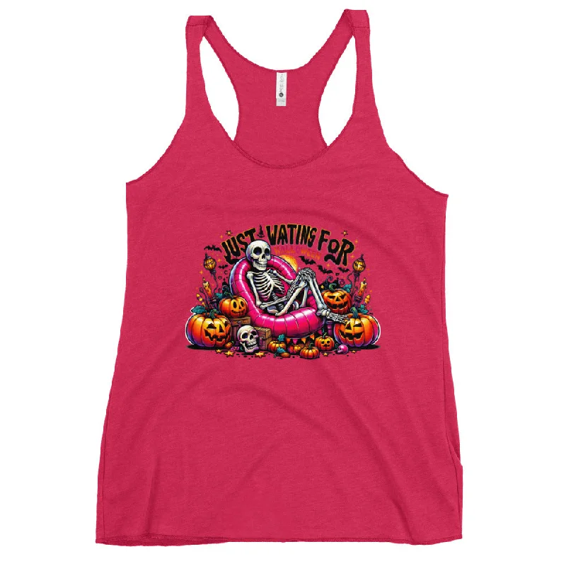 Limited Time Offer Just Waiting For Halloween Racerback Tank Top