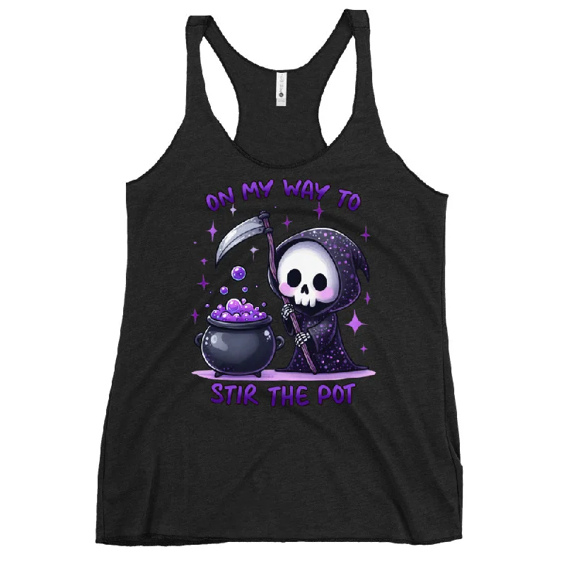 Stock Clearance On My Way To Stir The Pot Racerback Tank