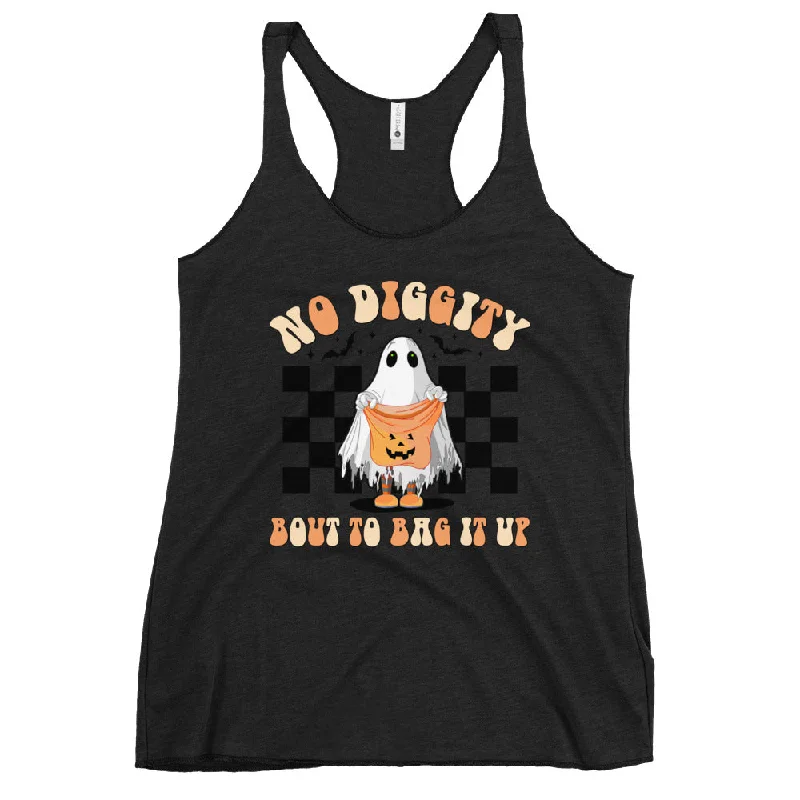 Shop and Save No Diggity Halloween Racerback Tank
