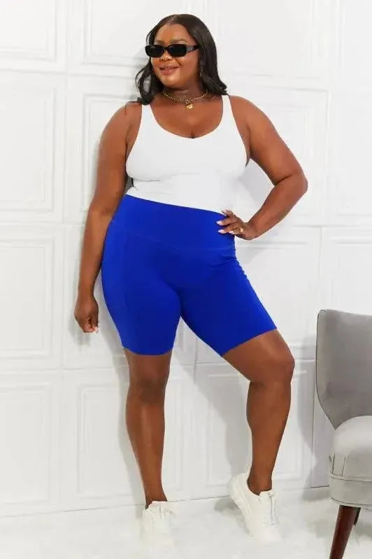 Discount Mania ComfortZen Brushed Biker Shorts