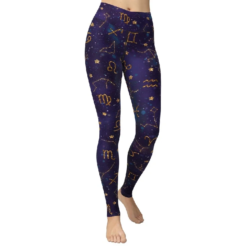 Shop and Save Zodiac Signs Yoga Leggings