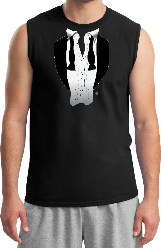 Limited Availability After Party Tuxedo Muscle Shirt