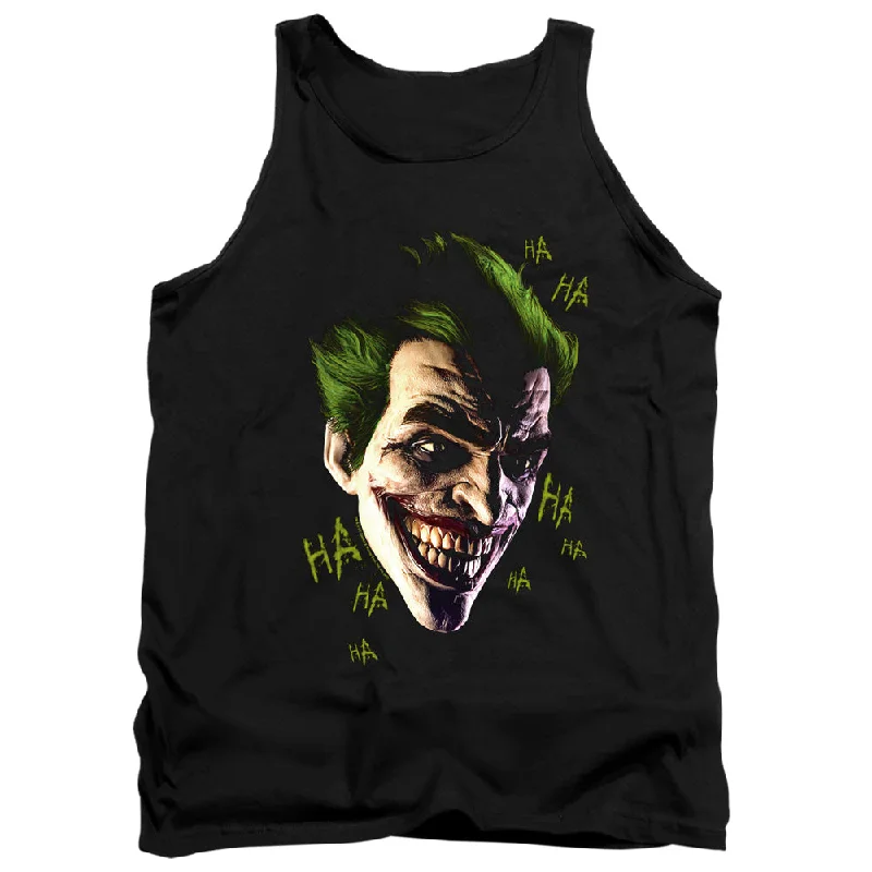 Fantastic Deals Batman Arkham Origins Tanktop Joker Grin Ha Ha Black Tank