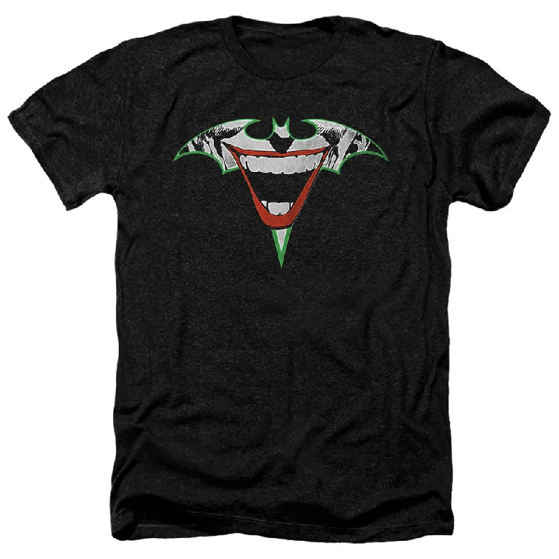 Limited Availability Batman Heather T-Shirt Joker Bat Logo Black Tee