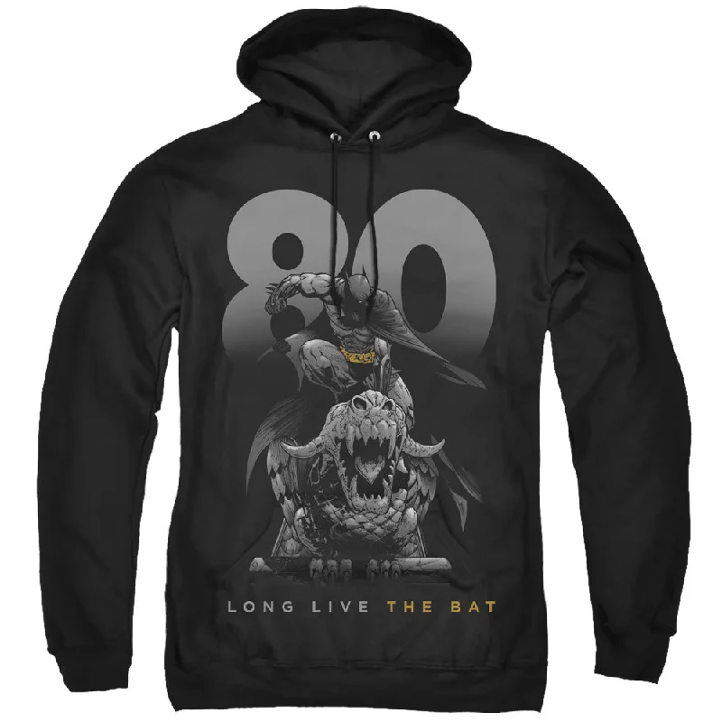 Can't Miss Batman Hoodie 80 Years Long Live The Bat Black Hoody