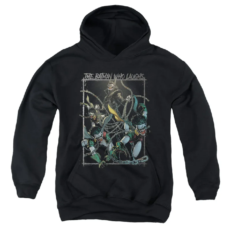 Members Only Batman Kids Hoodie Who Laughs Black Hoody