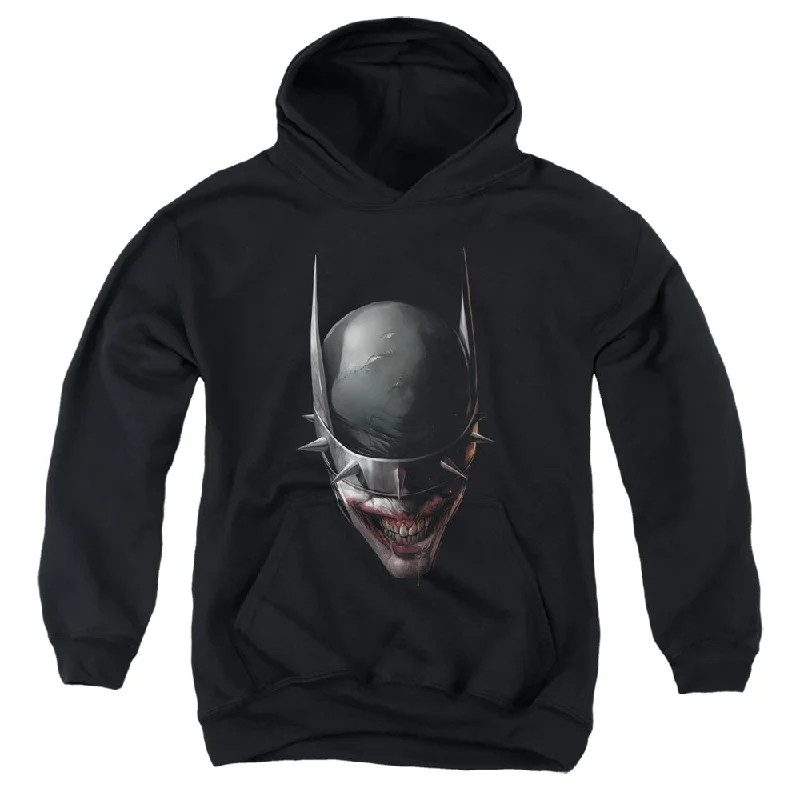 Grand Opening Sale Batman Kids Hoodie Who Laughs Close Up Black Hoody