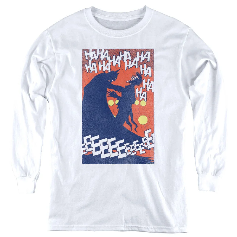 Price Slash Batman Kids Long Sleeve Shirt Punchline White Tee