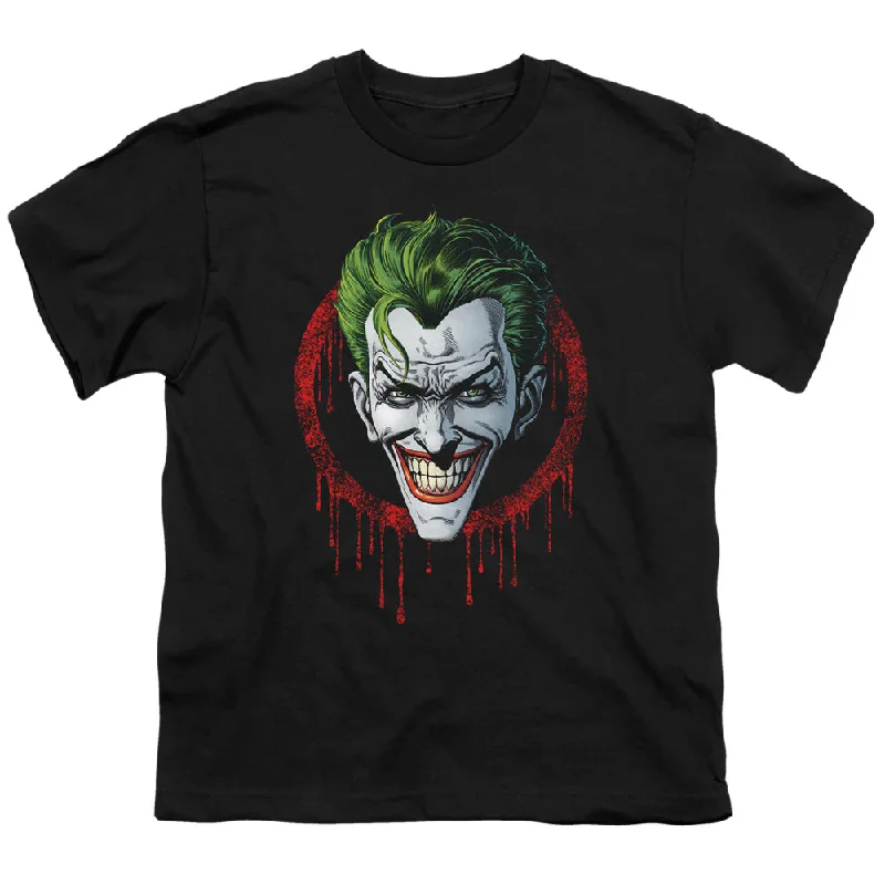Today’s Deal Batman Kids T-Shirt Joker Drip Black Tee