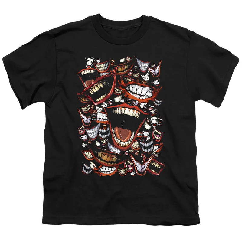 Best Bargains Batman Kids T-Shirt Joker Laugh Repeat Black Tee