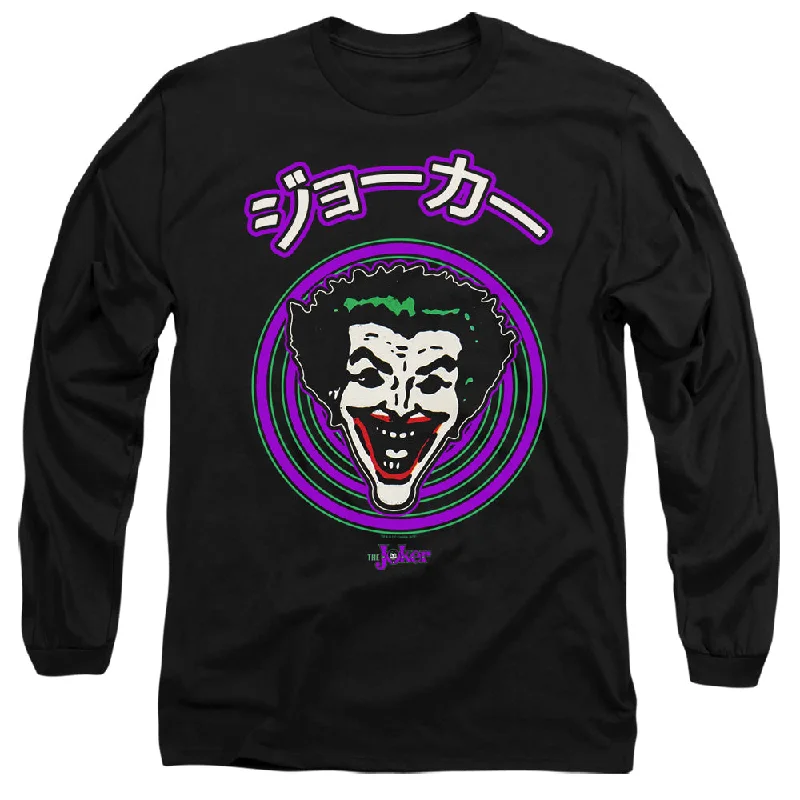 Inventory Reduction Batman Long Sleeve T-Shirt Japanese Cartoon Spiral Black Tee