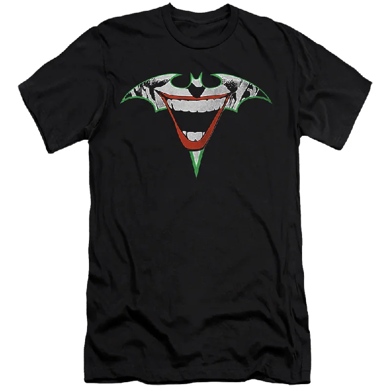Epic Deals Batman Premium Canvas T-Shirt Joker Bat Logo Black Tee
