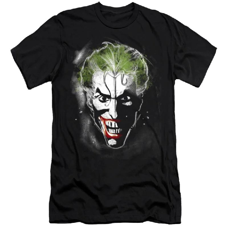 Friends and Family Sale Batman Premium Canvas T-Shirt Joker Face Makeup Black Tee