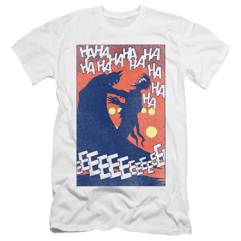 Mega Sale Batman Premium Canvas T-Shirt Punchline White Tee