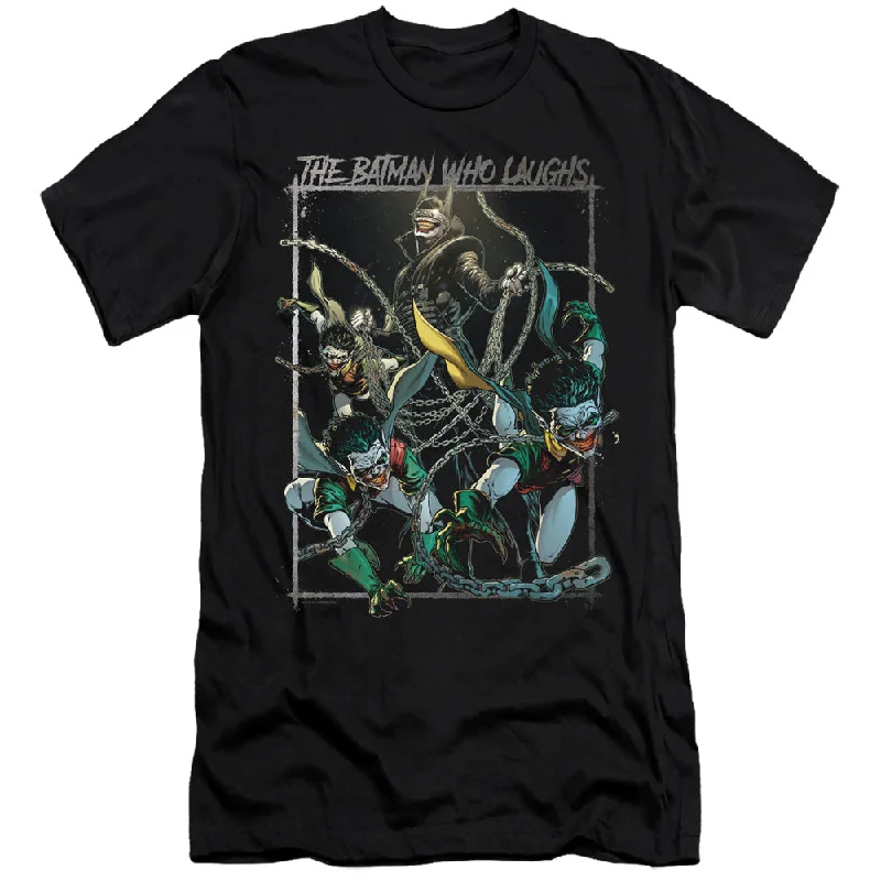 Hot Deal Batman Premium Canvas T-Shirt Who Laughs Black Tee