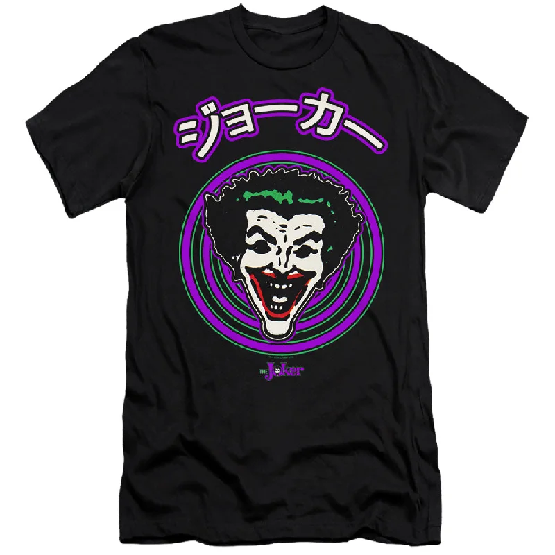 Price Smash Batman Slim Fit T-Shirt Japanese Cartoon Spiral Black Tee