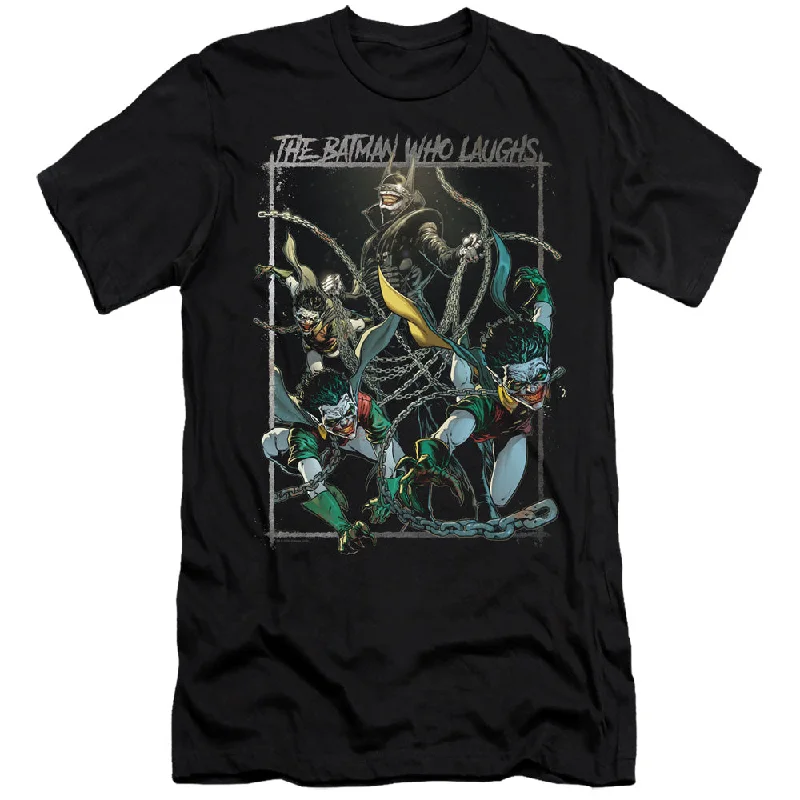 Deal of the Day Batman Slim Fit T-Shirt Who Laughs Black Tee