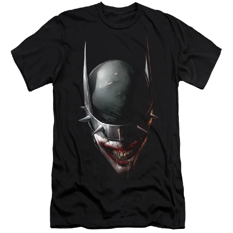 Special Promotion Batman Slim Fit T-Shirt Who Laughs Close Up Black Tee
