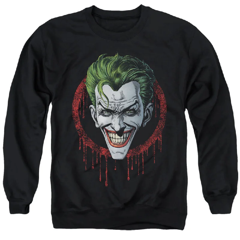 New Deals Batman Sweatshirt Joker Drip Black Pullover