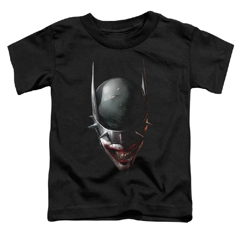 Year-End Sale Batman Toddler T-Shirt Who Laughs Close Up Black Tee