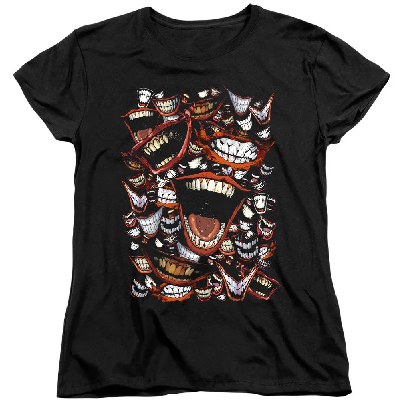 Big Discounts Batman Womens T-Shirt Joker Laugh Repeat Black Tee