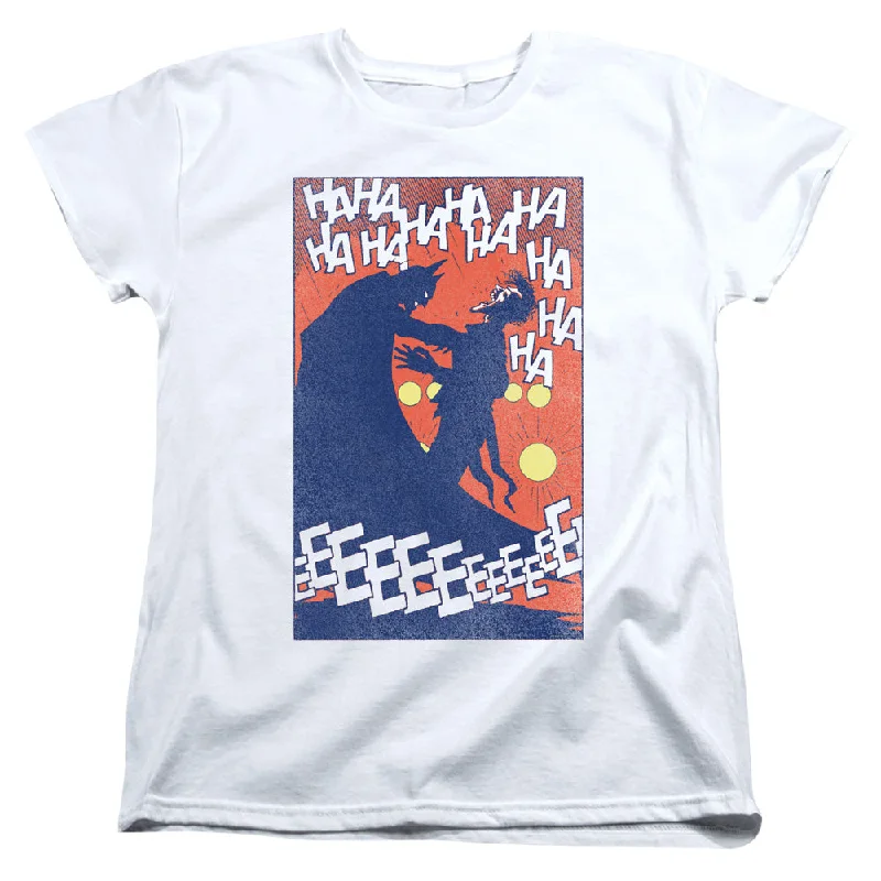 While Supplies Last Batman Womens T-Shirt Punchline White Tee