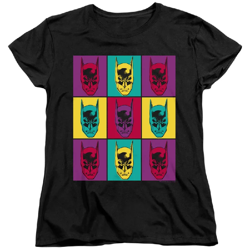 Reduced Prices Batman Womens T-Shirt Warhol Art Black Tee