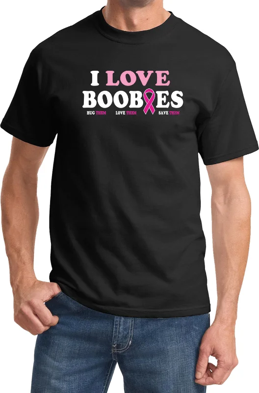Closeout Breast Cancer Awareness T-shirt I Love Boobies