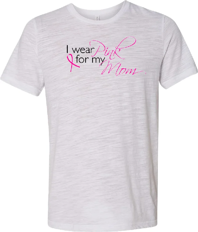 Value Deals Breast Cancer Burnout T-shirt I Wear Pink for my Mom