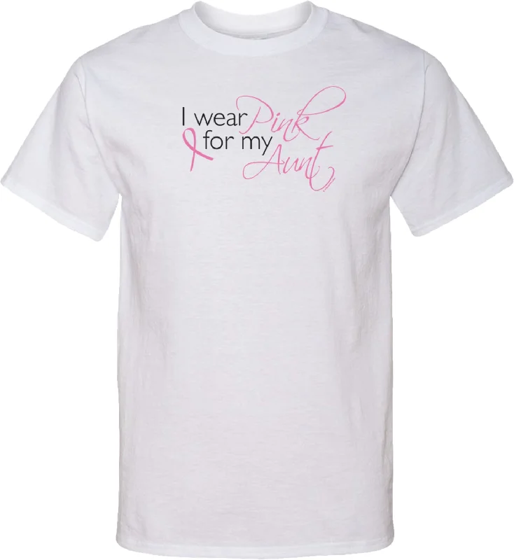 Steals and Deals Breast Cancer Tall T-shirt Pink For My Aunt