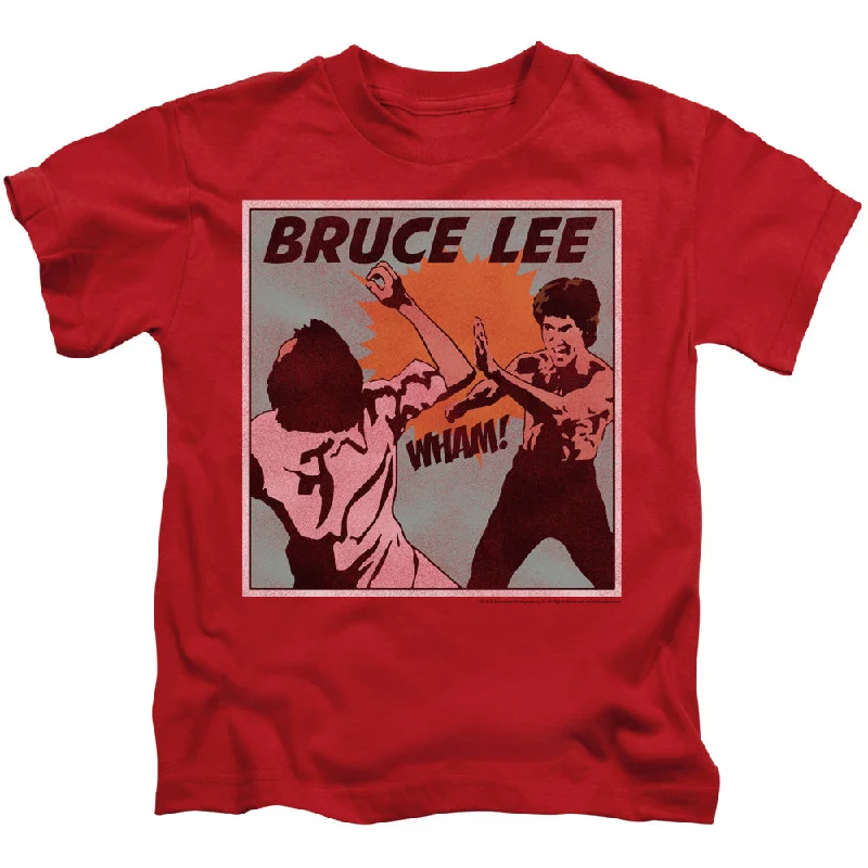 Price Break Bruce Lee Boys T-Shirt Comic Red Tee