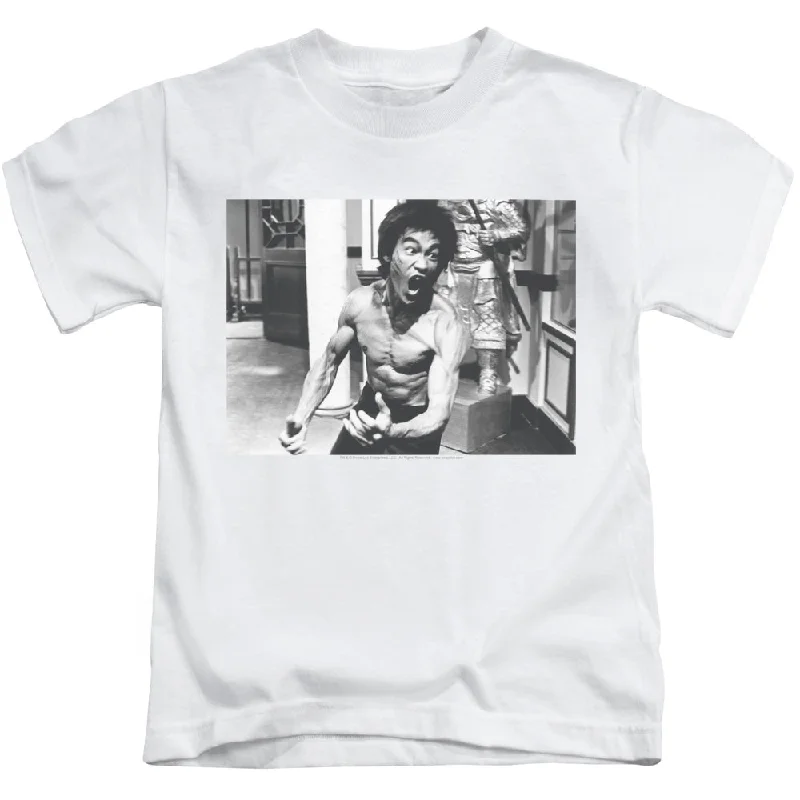 Reduced Prices Bruce Lee Boys T-Shirt Full of Fury White Tee