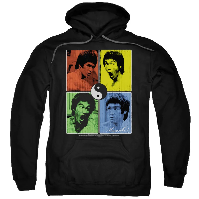 Massive Deals Bruce Lee Hoodie Color Block Collage Black Hoody