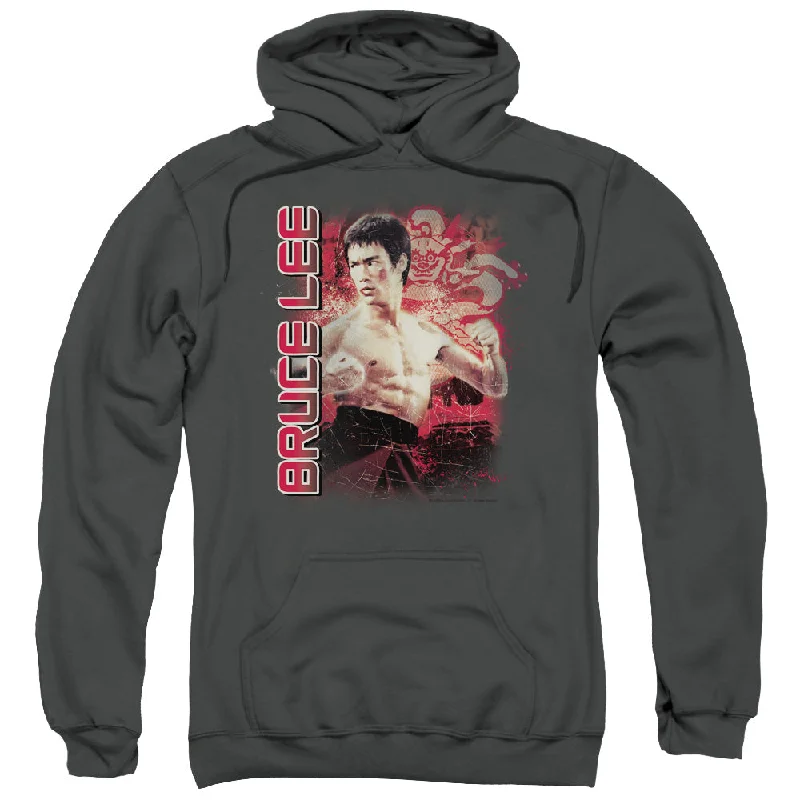 Price Blitz Bruce Lee Hoodie Stare Portrait Charcoal Hoody