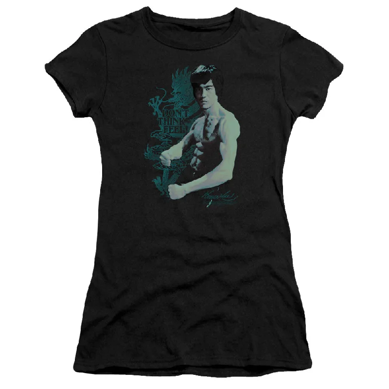 Daily Specials Bruce Lee Juniors T-Shirt Don't Think Feel Black Premium Tee