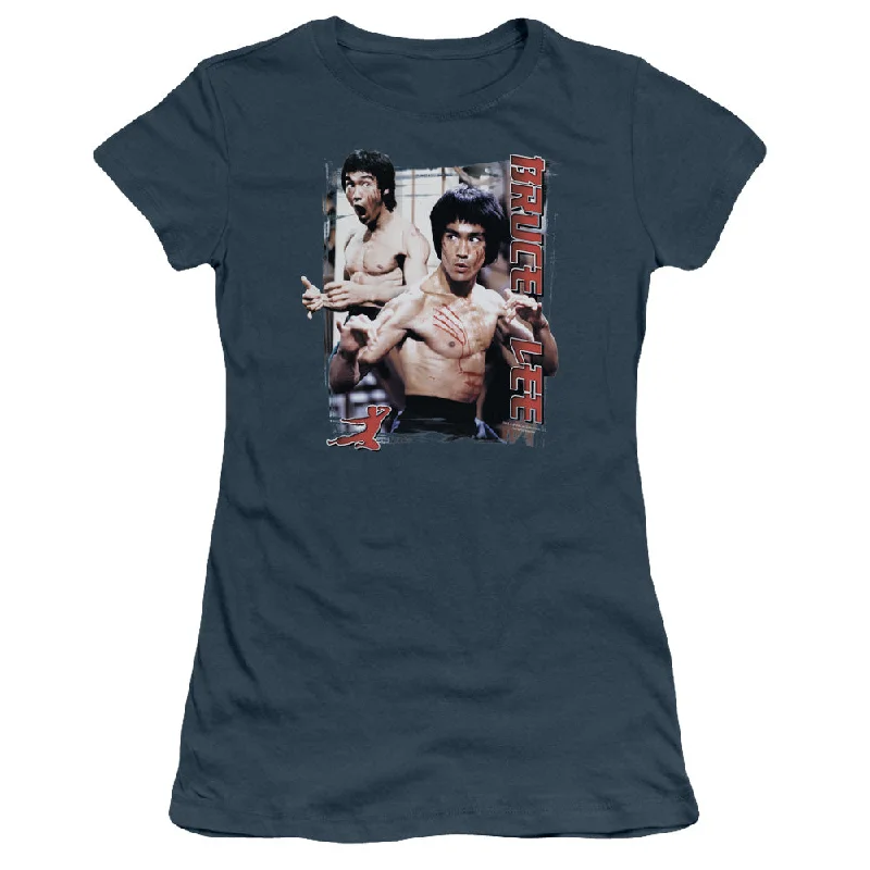 Midnight Madness Bruce Lee Juniors T-Shirt Enter Slate Tee