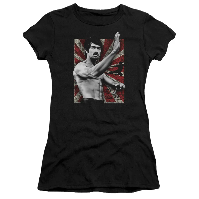 Buy Now Bruce Lee Juniors T-Shirt Stance Portrait Black Premium Tee
