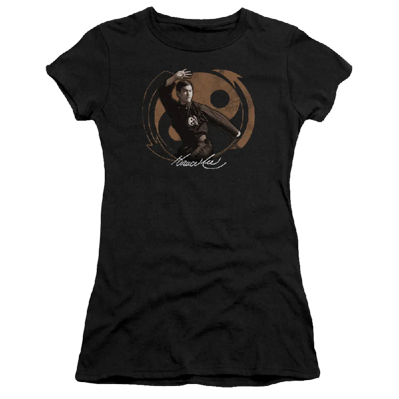 Bonus Savings Bruce Lee Juniors T-Shirt Yin Yang Black Premium Tee