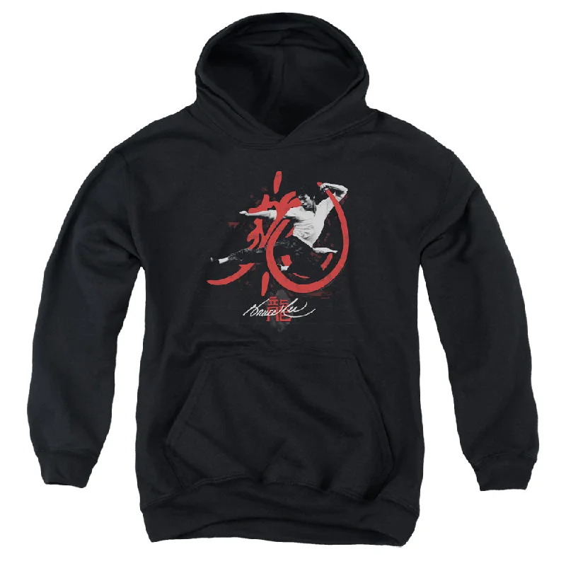 Early Access Bruce Lee Kids Hoodie High Flying Black Hoody
