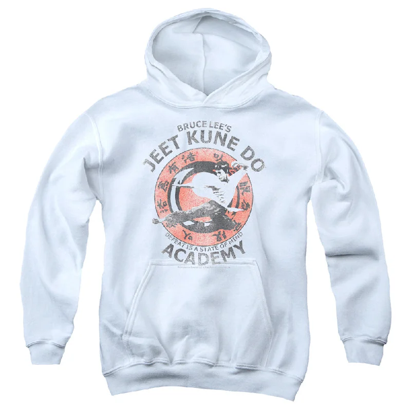 Hurry In Bruce Lee Kids Hoodie Jeet Kune Do Academy White Hoody