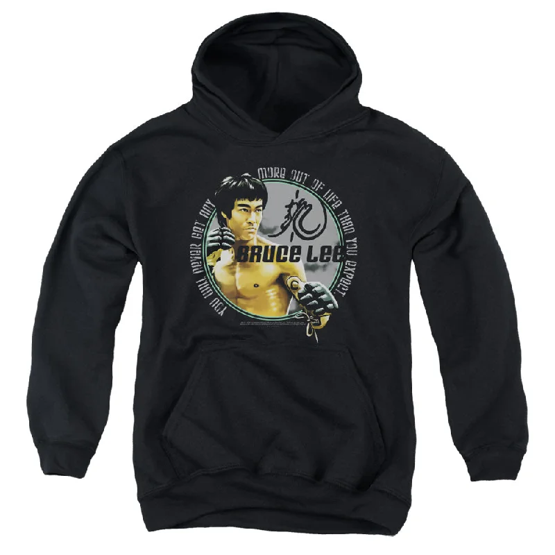 Act Now Bruce Lee Kids Hoodie Never Get More Out Of Life Black Hoody