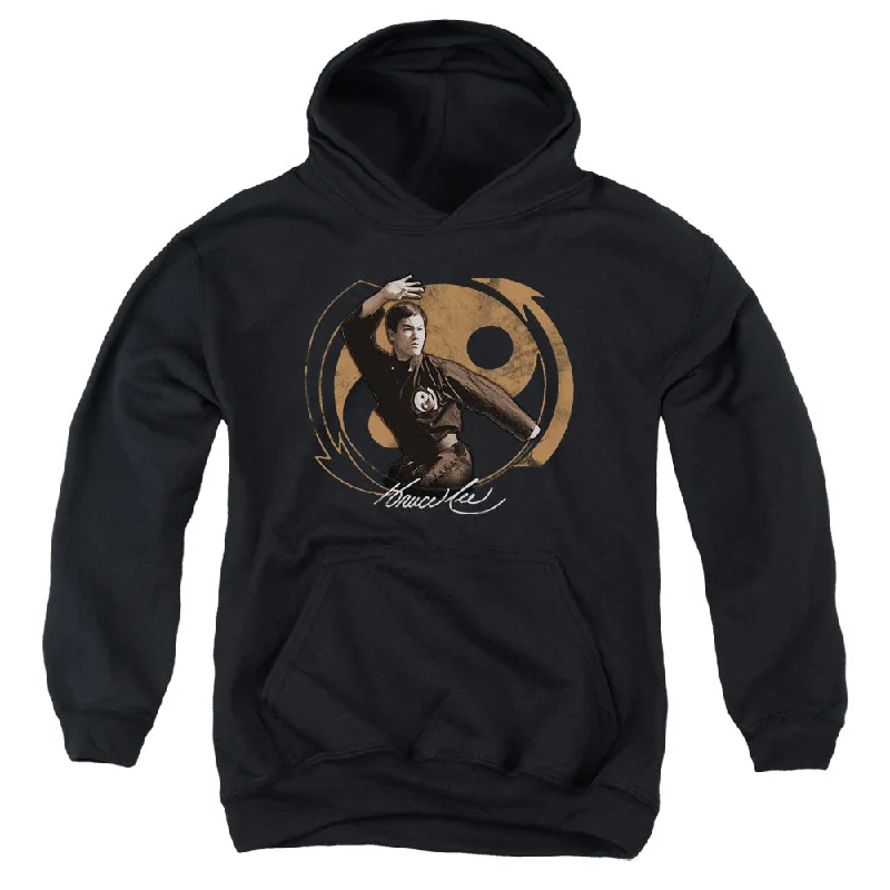 Extra Savings Bruce Lee Kids Hoodie Yin Yang Black Hoody