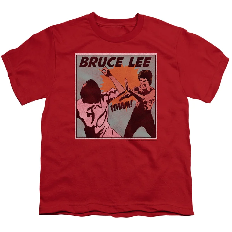 Bonus Savings Bruce Lee Kids T-Shirt Comic Red Tee