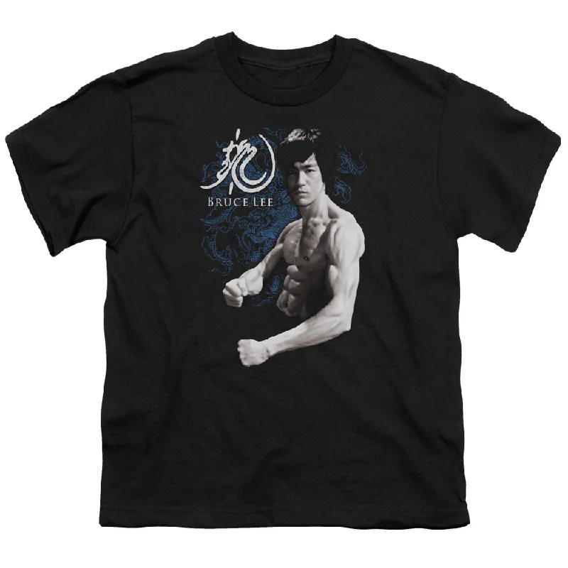 Last Chance Bruce Lee Kids T-Shirt Dragon Stance Black Tee