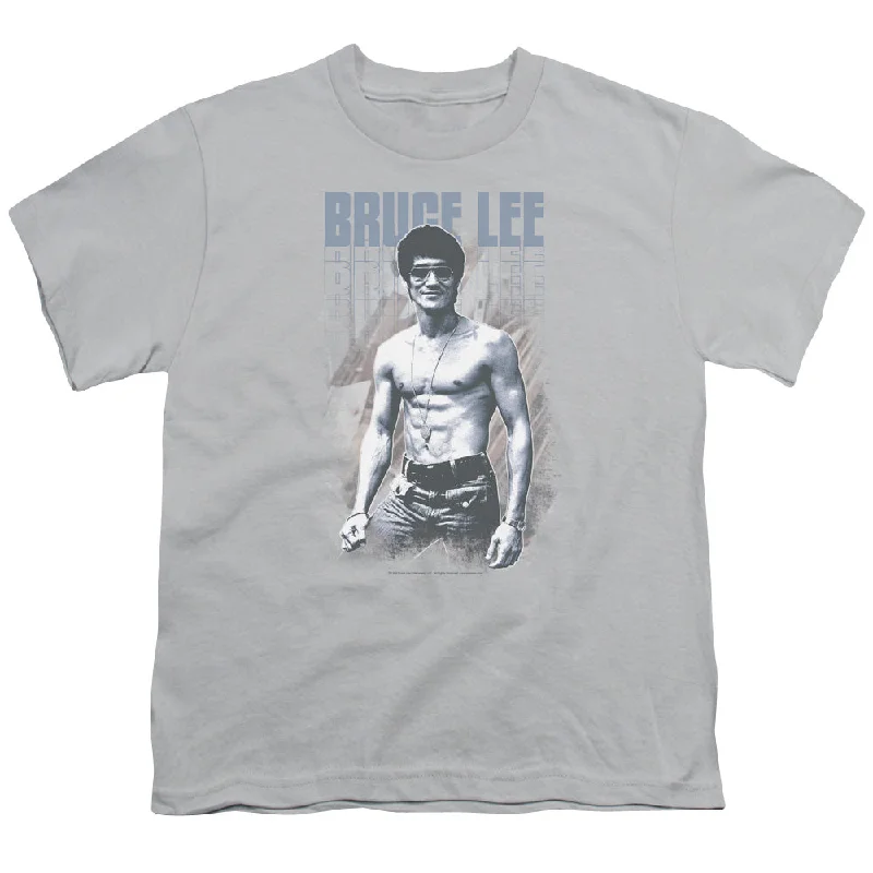 Customer Appreciation Sale Bruce Lee Kids T-Shirt Shirt Off Portrait Silver Tee