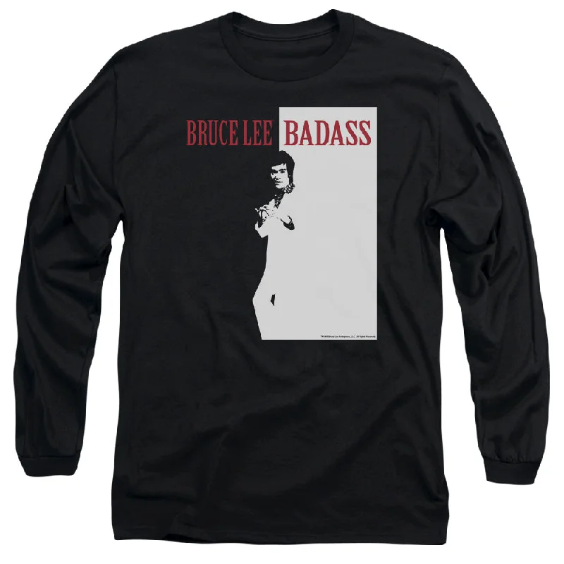 Limited Quantity Bruce Lee Long Sleeve T-Shirt Badass Black Tee