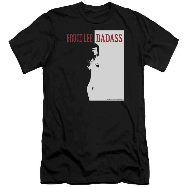 Weekend Flash Sale Bruce Lee Premium Canvas T-Shirt Badass Black Tee